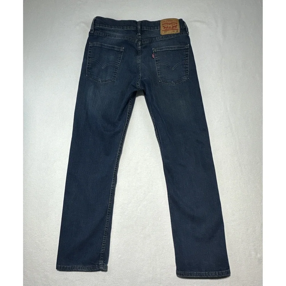 Levi's 513 Slim Straight Jeans Men's 30x30 Dark Indigo Wash Modern Stretch